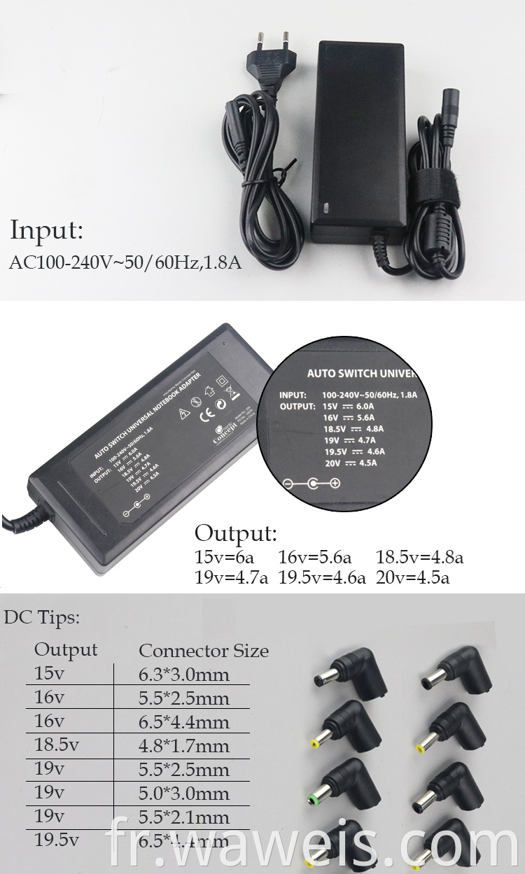 Universal ac adapter